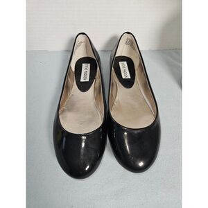 Steve Madden P-HEAVNW Black Patent Leather Ballet Flats 7 Wide Width NIB